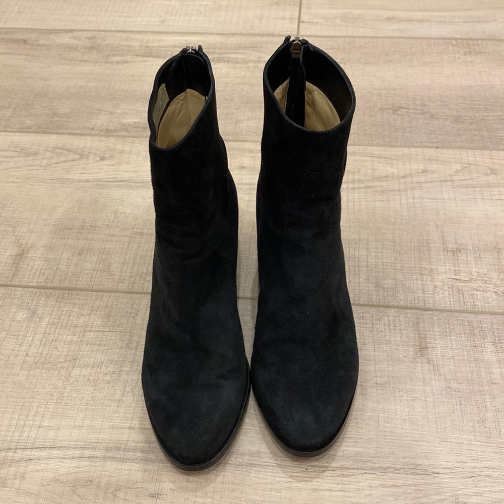Black suede Jimmy Choo heels